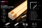 45° V-Shape Aluminum LED Channel 1.5m Kit – Opal Diffuser (Anodized Silver)
